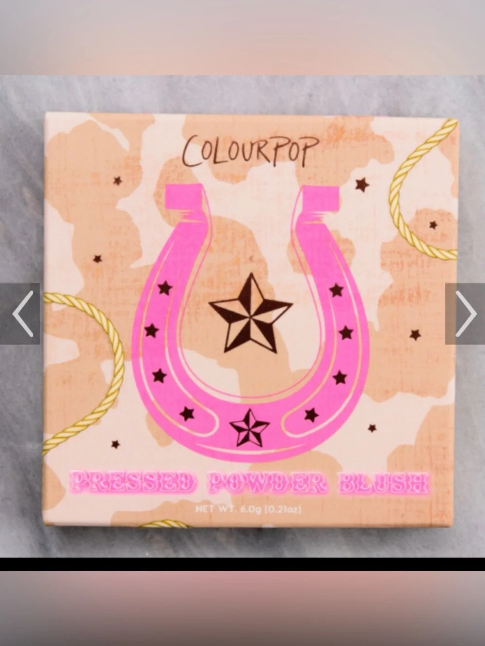 Colourpop prairie air baby pink pressed powder blush NEW